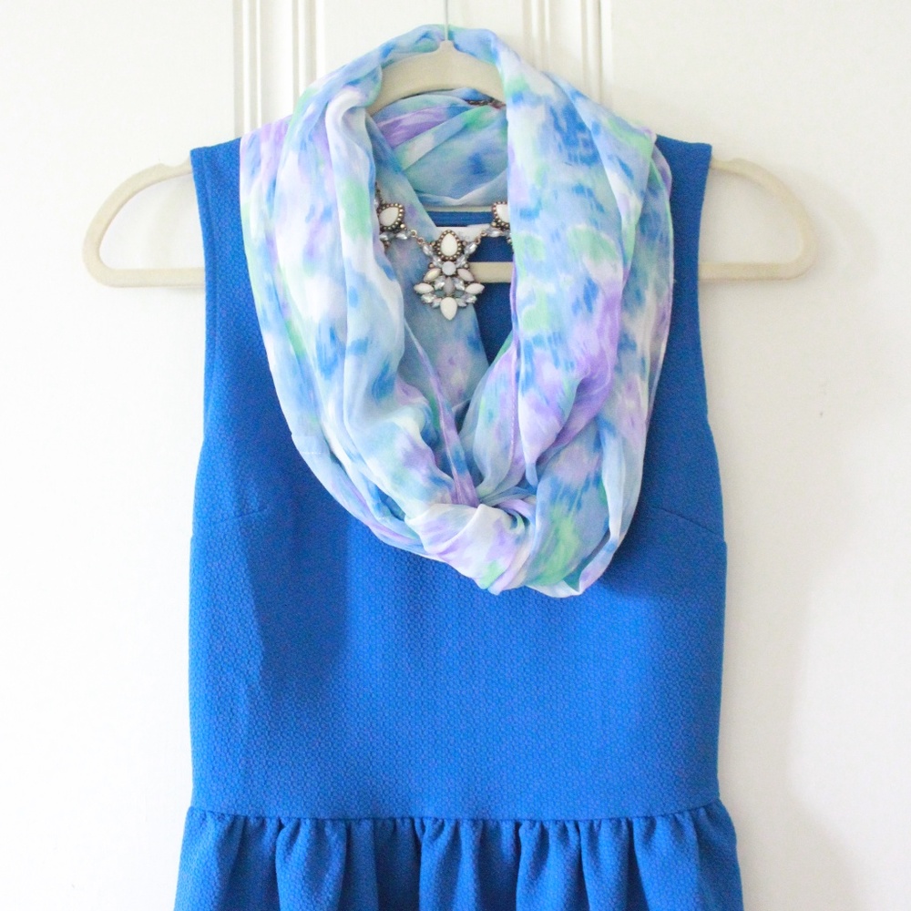 Charming Charlie S Peplum Cross Back Top